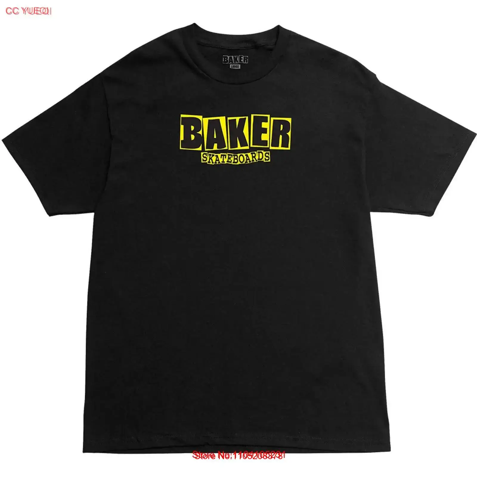 Baker Skateboards T Shirt Bran - Yellow Streetwear Brand recension och pris