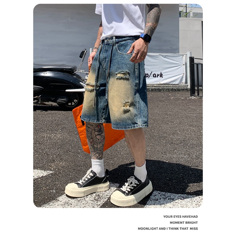 Men's Denim Shorts Jorts Ameri - Streetwear Brand Jorts recension och pris